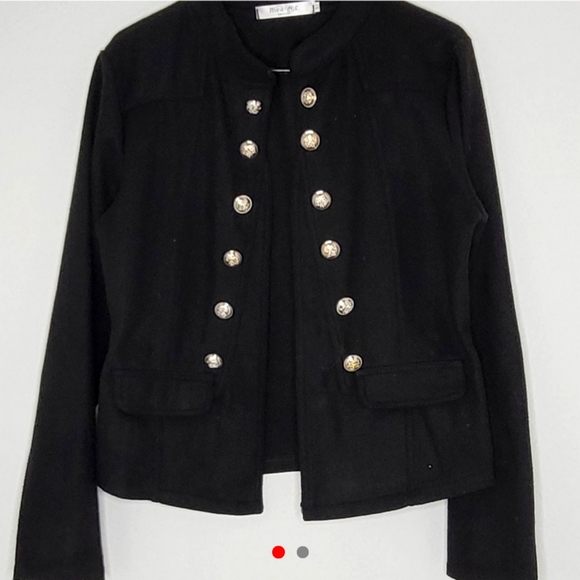 Womens Medium black Navy style Blazer Jacket - Picture 1 of 2